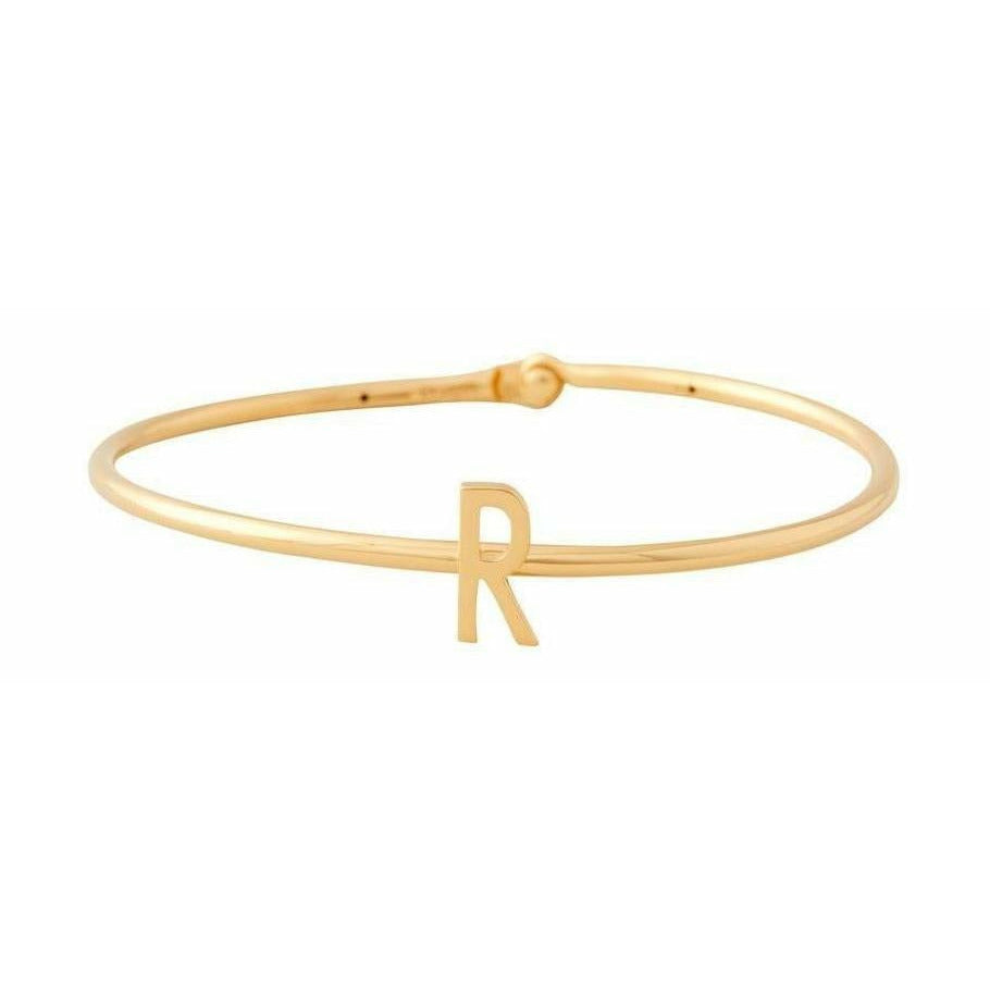 [product_category]-Design Letters My Bangle R Bangle, 18k Gold Plated Silver-Design Letters-5710498188436-90502001R-DES-1