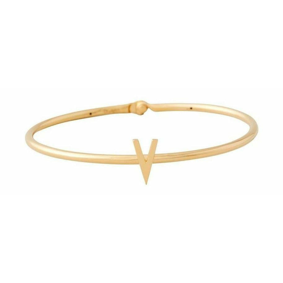 [product_category]-Design Letters My Bangle V Bangle, 18k Gold Plated Silver-Design Letters-5710498188207-90502001V-DES-1