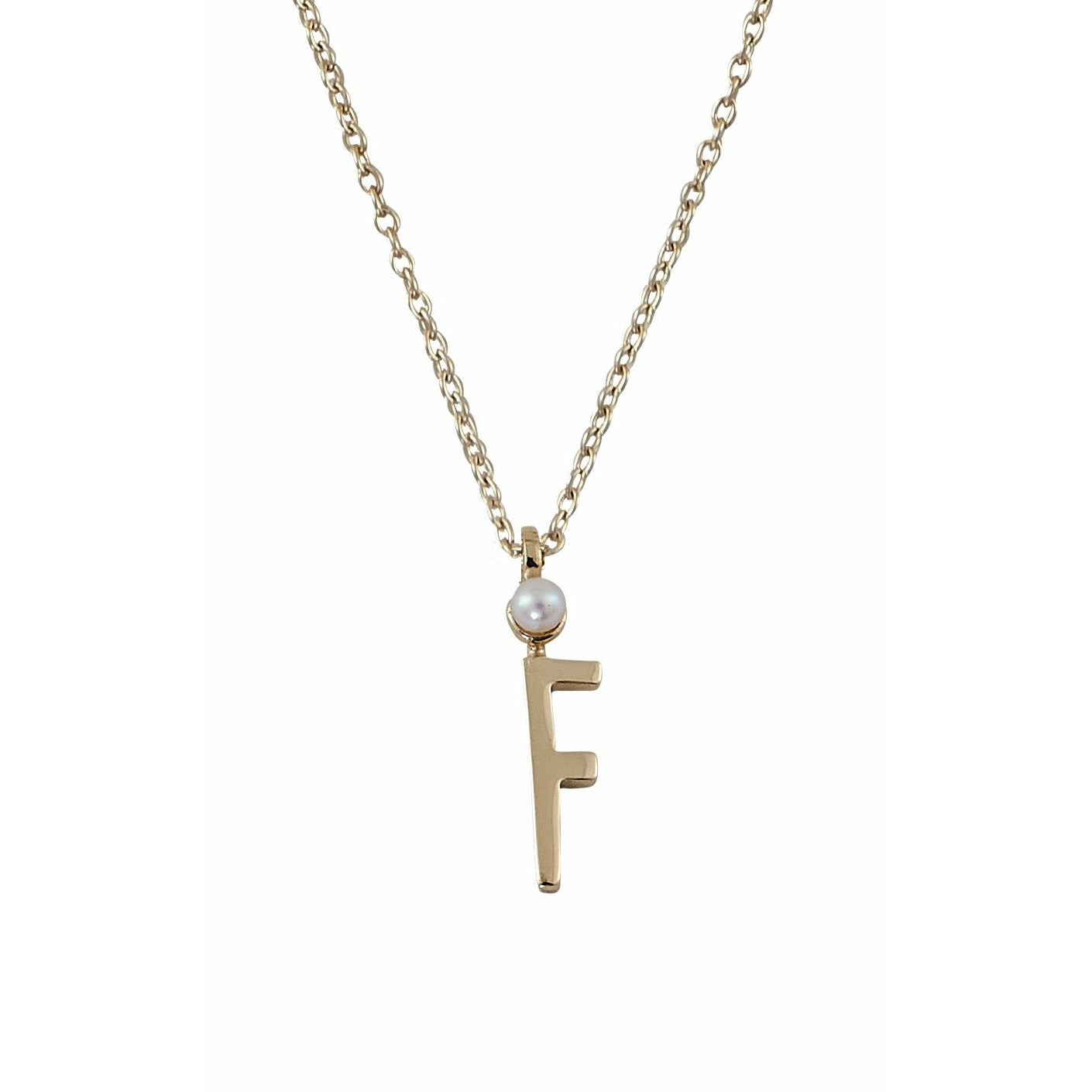 [product_category]-Design Letters Necklace In Pure Gold, F-Design Letters-5710498188498-90304012F-DES-1