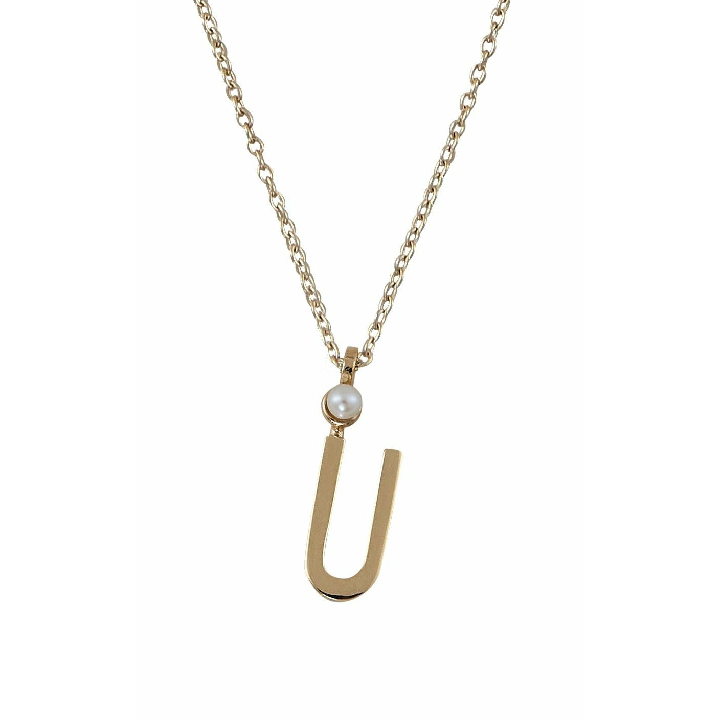 [product_category]-Design Letters Necklace In Pure Gold, U-Design Letters-5710498188559-90304012U-DES-1