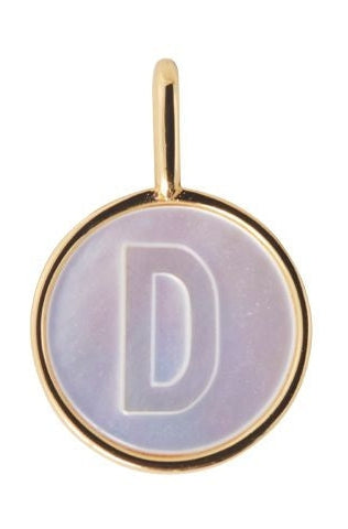 Lettres de conception Perle Letter Charm, D