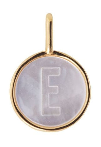 Lettres de conception Perle Letter Charm, E