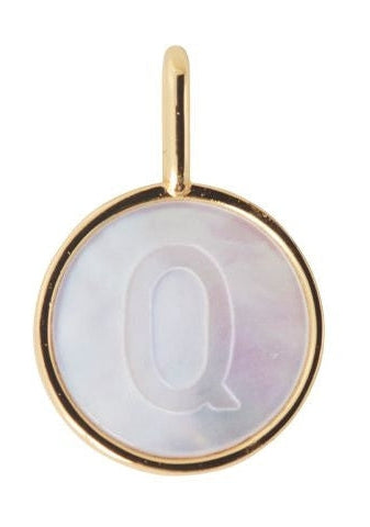 Lettres de conception Perle Letter Charm, Q