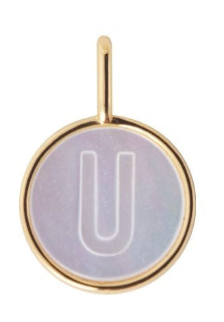 Lettres de conception Perle Letter Charm, u