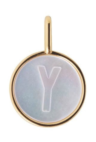 Lettres de conception Perle Letter Charm, y