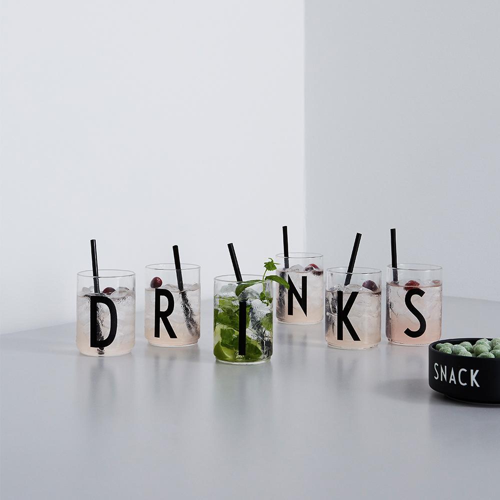 Design Letters Personal Drinking Glass A Z, D