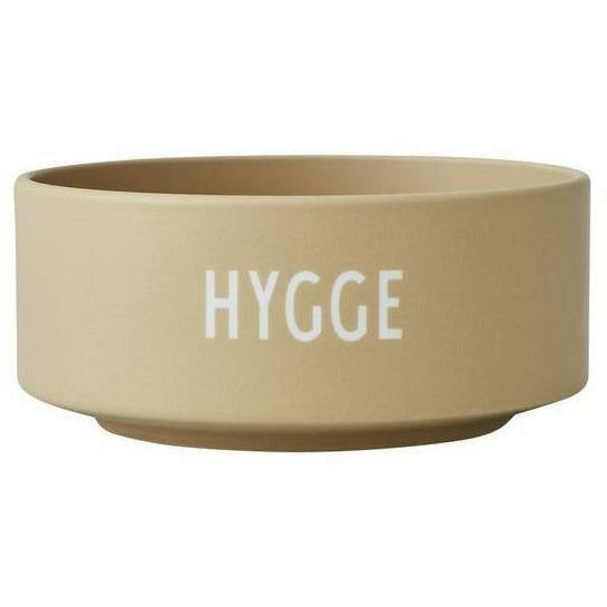 Designbuchstaben Snack Bowl Beige, Hygge