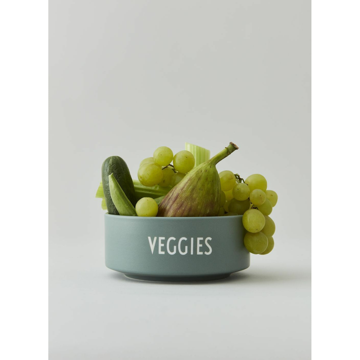 Lettres de conception Snack Bowl Green poussiéreux, légumes