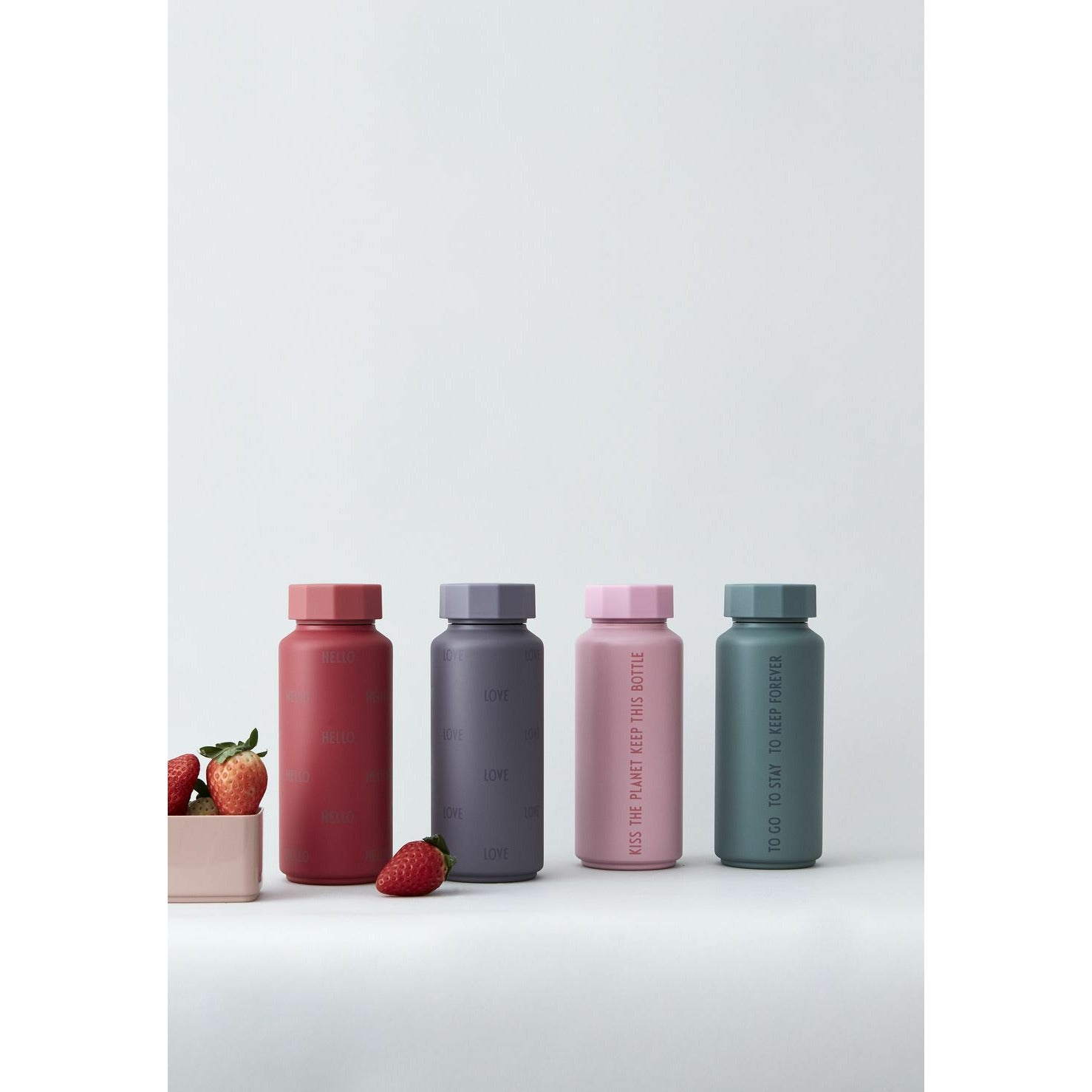 LETRAS DE DESIGN Thermos Special Edition empoeirado roxo, amor