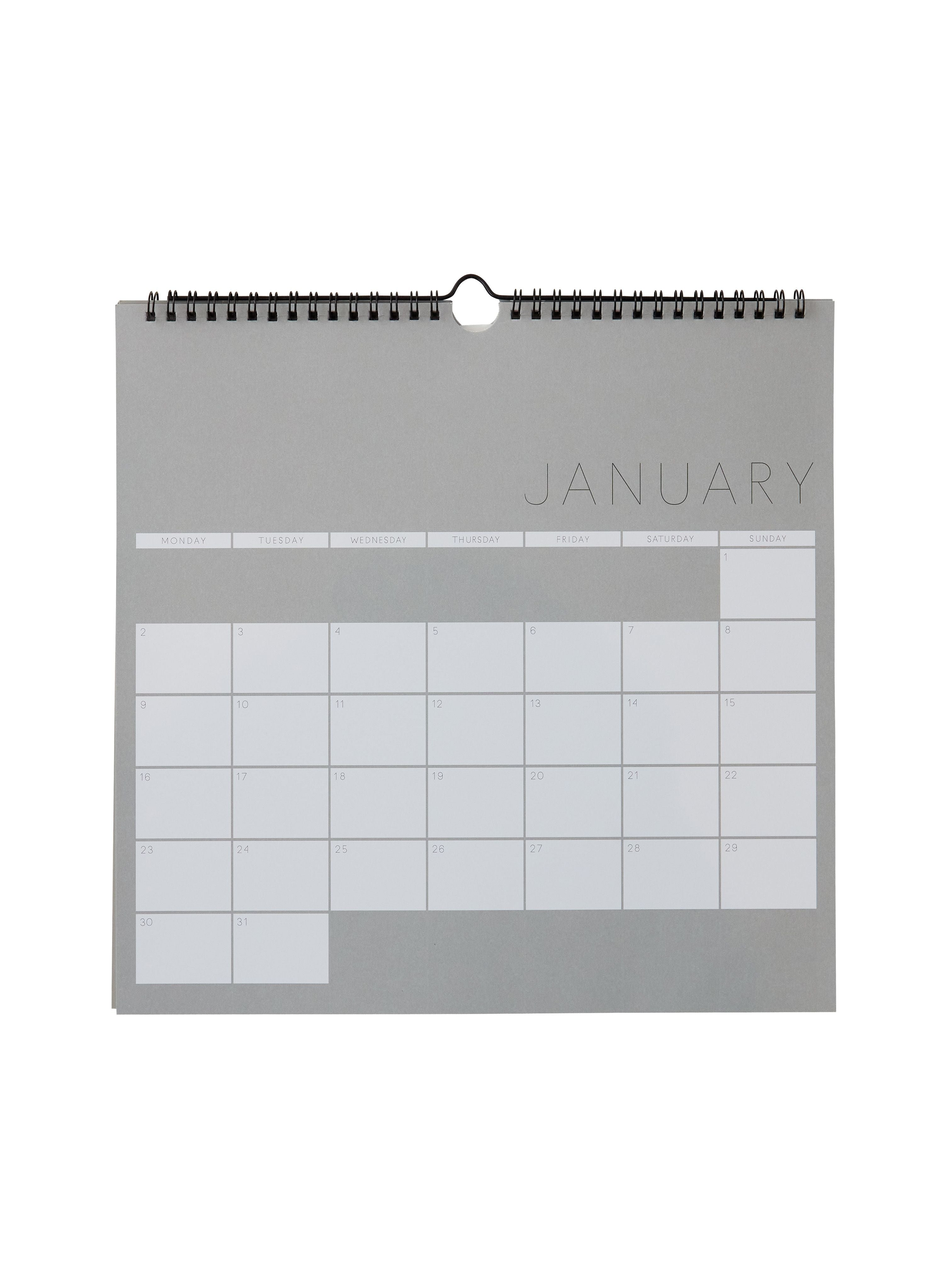 [product_category]-Design Letters Wall Calendar 2023, Cool Gray-Design Letters-5710498191252-70201021CLGRHELLO-DES-2