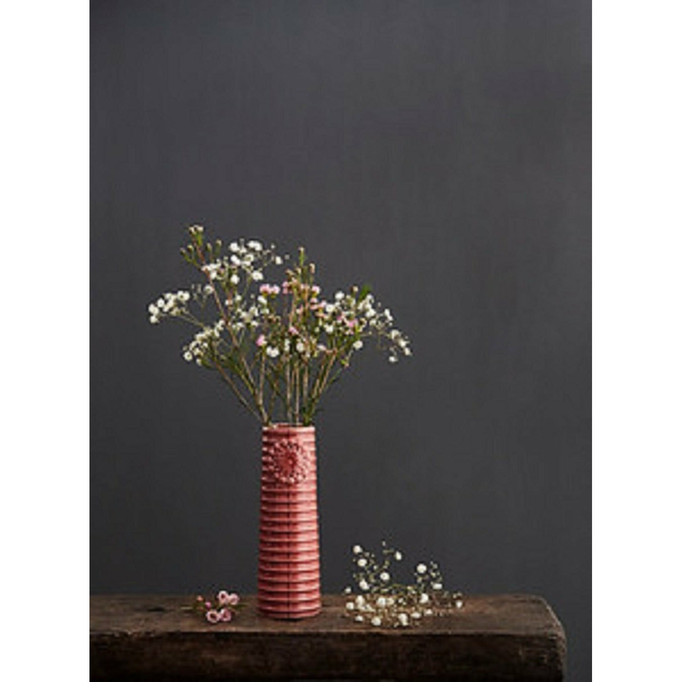 [product_category]-Dottir Pipanella Lines Vase Oval White, 18,1cm-Dottir-5712466004694-11331-DOT-8