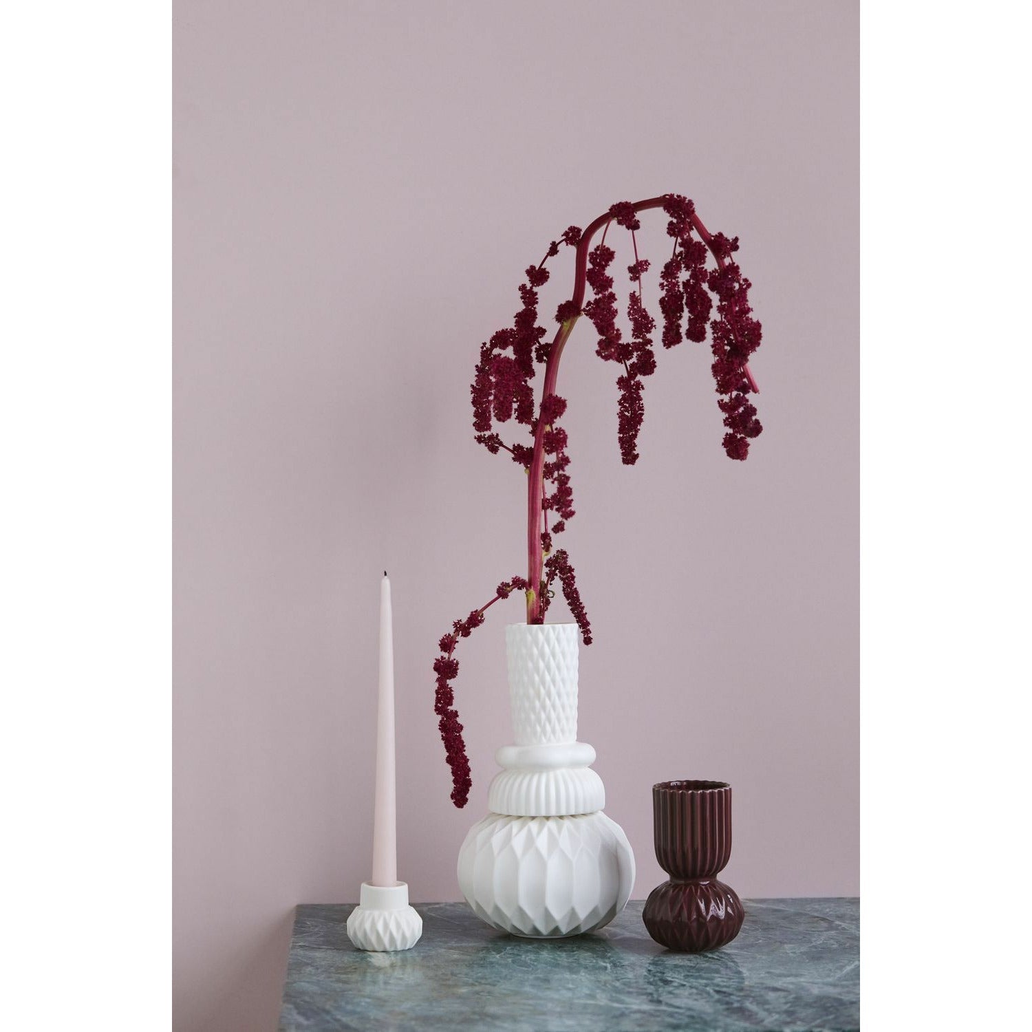 Dottir Rufflebell Vase, Aubergine