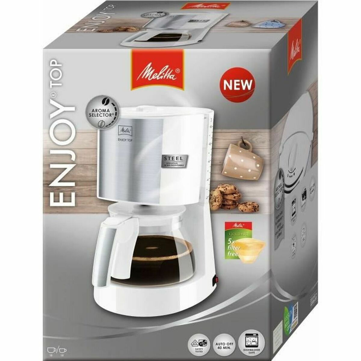 [product_category]-Drip Coffee Machine Melitta 1017-03 1000 W 1000 W 1 L 1,2 L-Bigbuy-S7113206-3