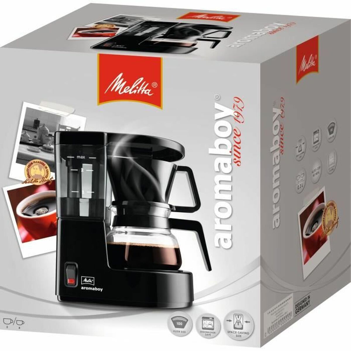 [product_category]-Drip Coffee Machine Melitta Aromaboy 500 W Black 500 W-Bigbuy-S7153685-4
