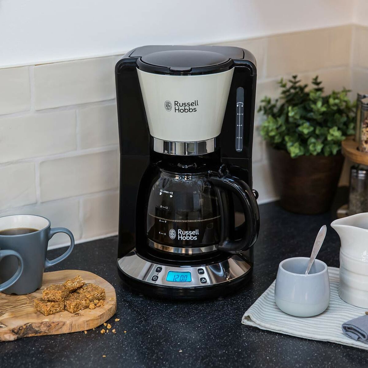 [product_category]-Drip Coffee Machine Russell Hobbs 24033-56 1100 W 15 Cups Cream-Bigbuy-S7602503-4
