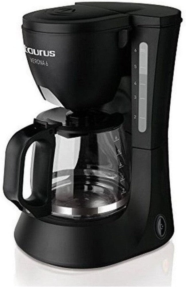 [product_category]-Drip Coffee Machine Taurus VERONA 6 NEW Black 600 W 600 ml-Bigbuy-S7600342-1