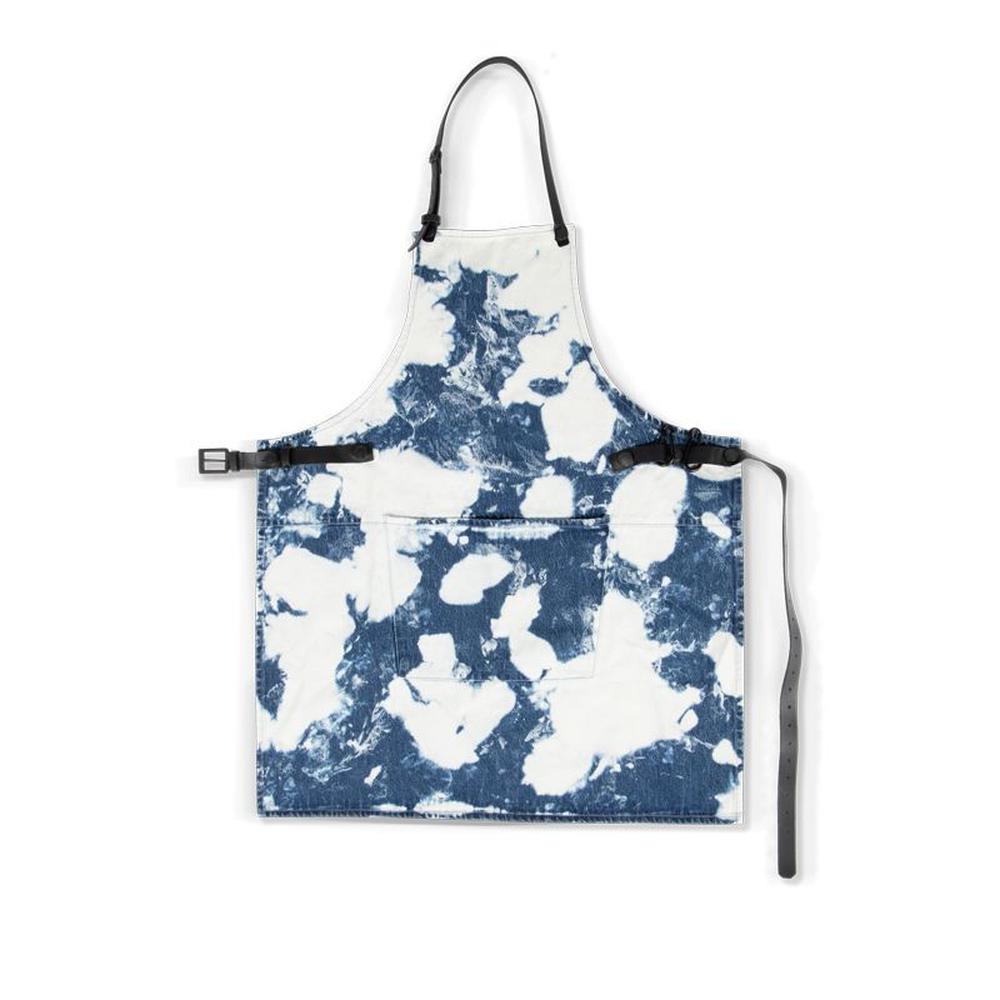 Delantal de Dutchdeluxes en estilo BBQ, manchado azul