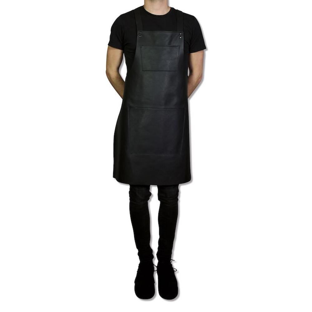 Dutchdeluxes Apron With Suspenders, Black