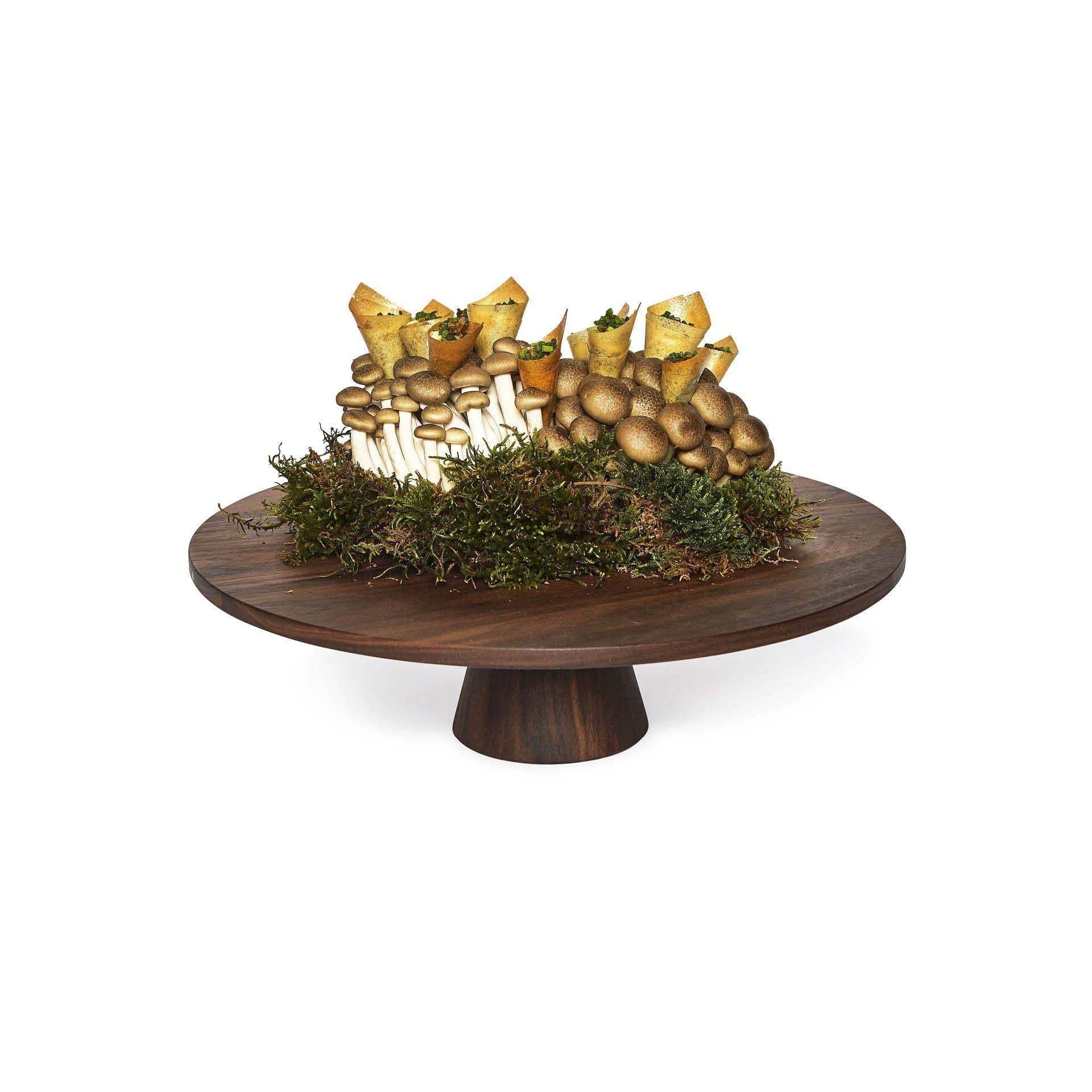 Dutchdeluxes Cake Stand Walnut, ø 32 Cm