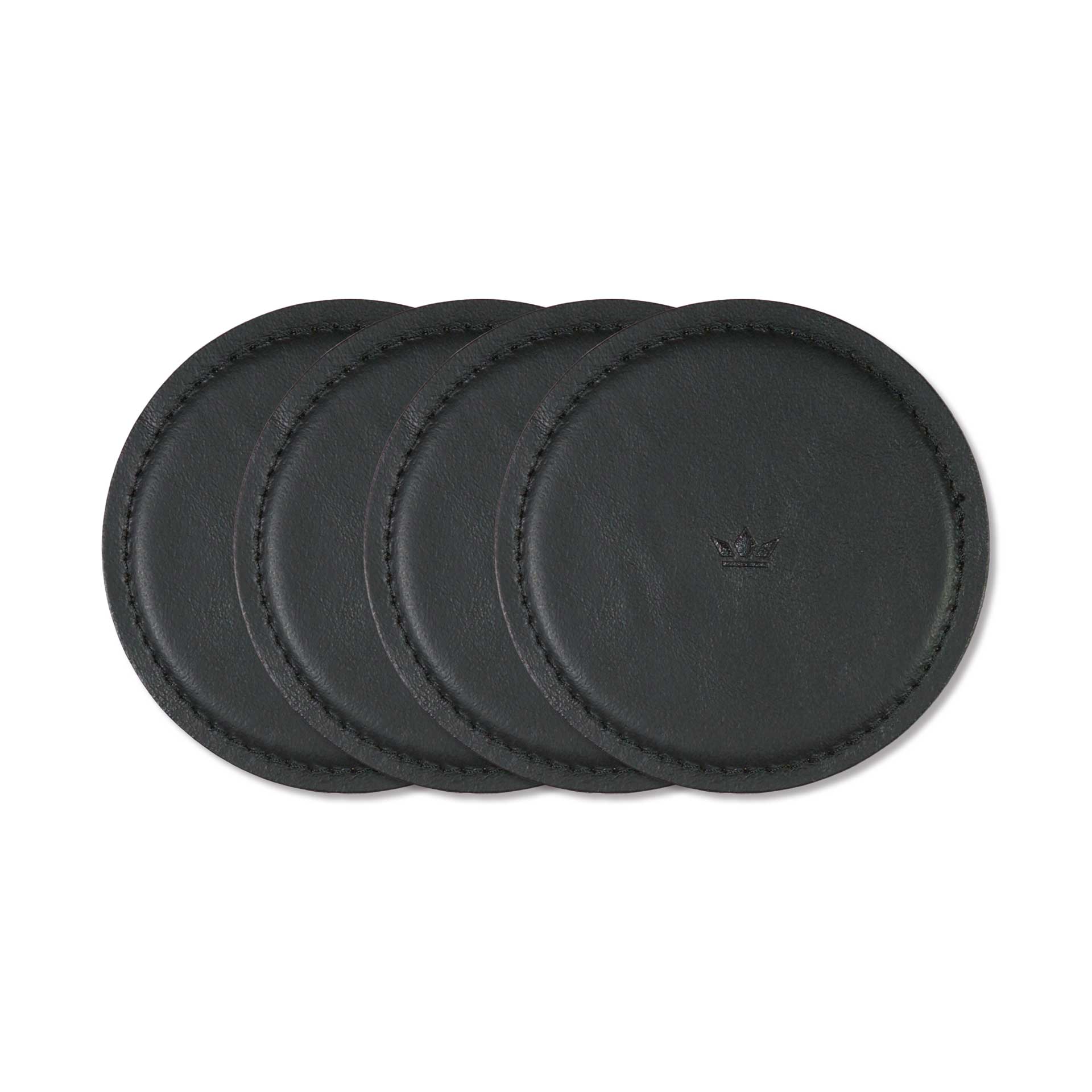 Dutchdeluxes Coaster Juego de 4, negro