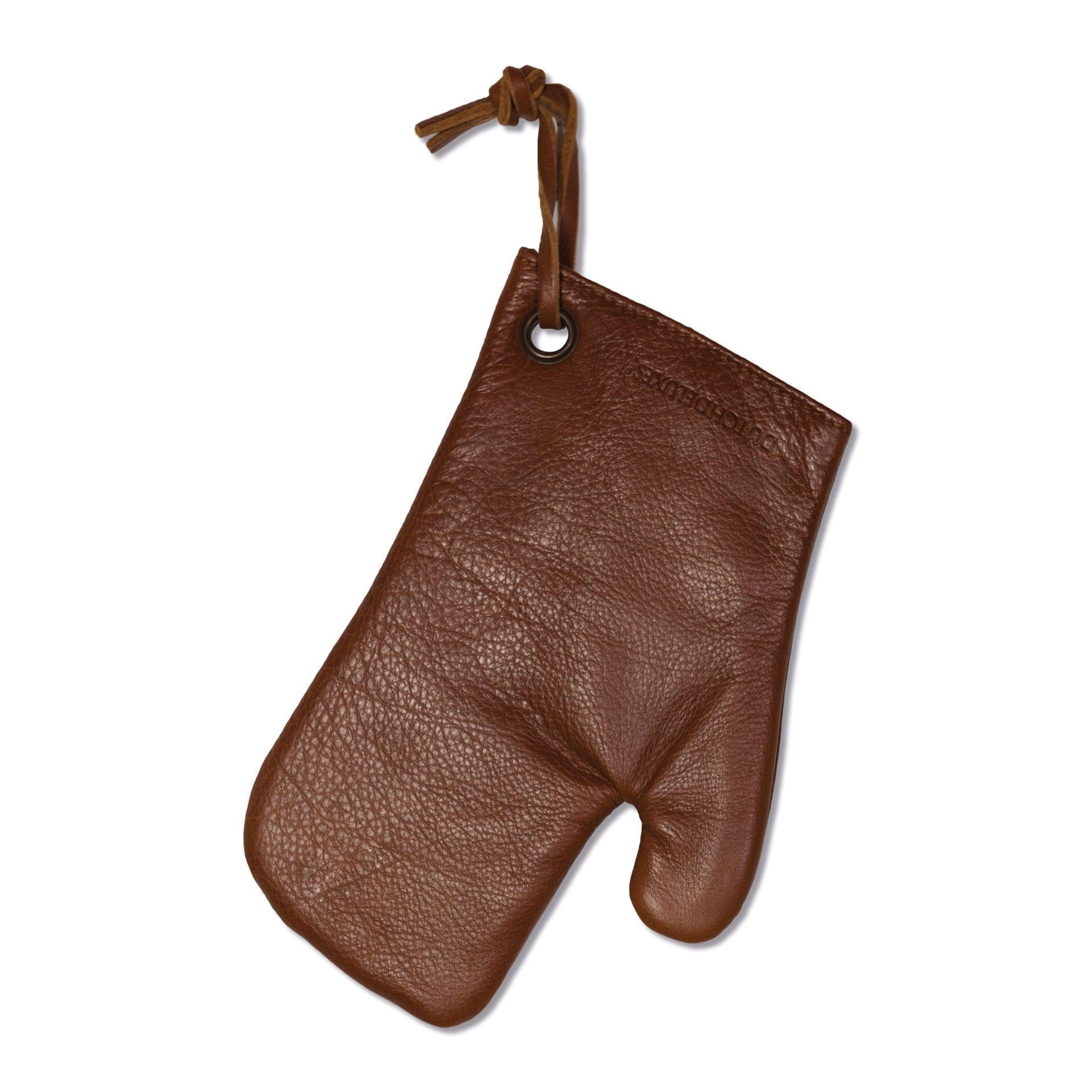 Dutchdeluxes Pot Glove Classic Leather, marrón