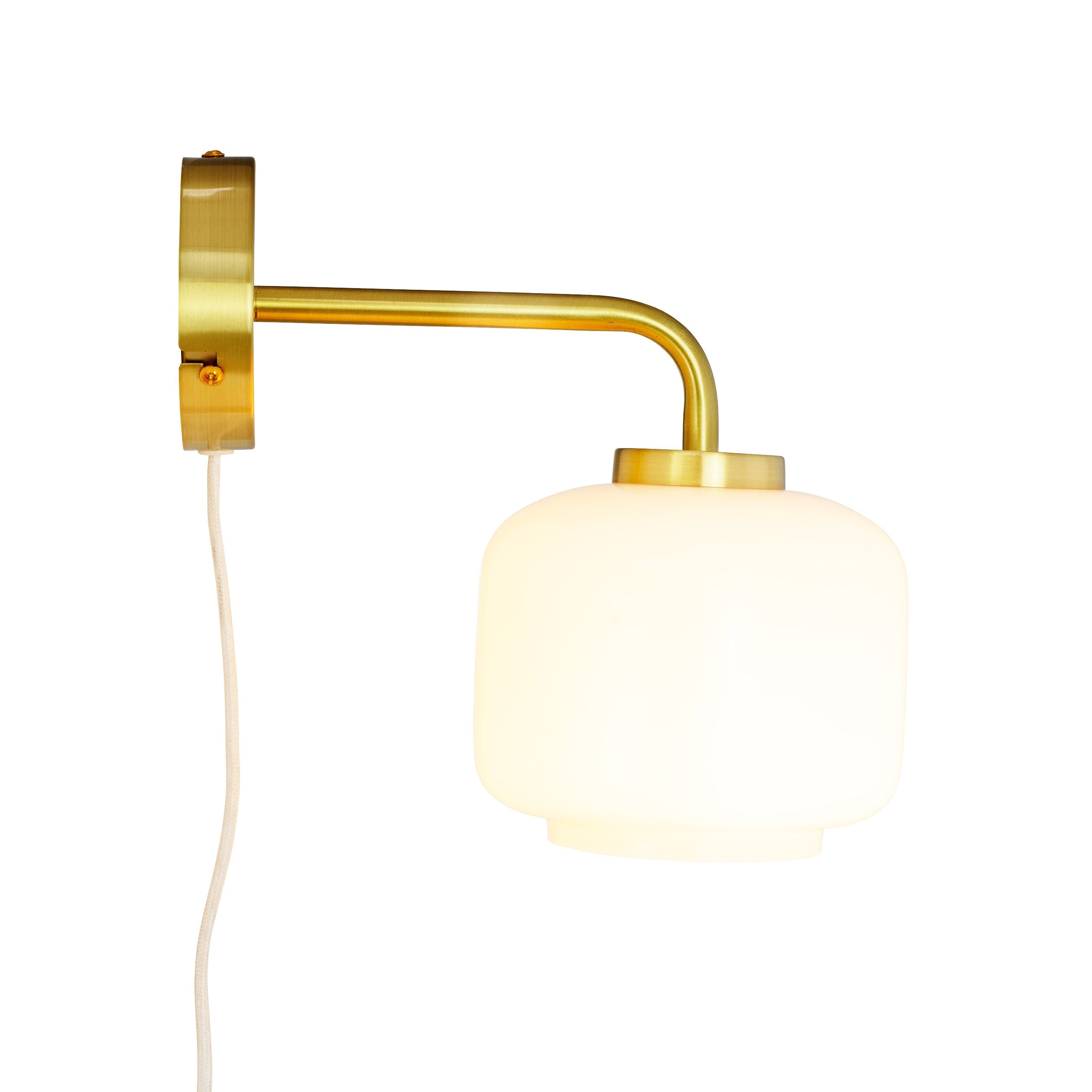 [product_category]-Dyberg Larsen Arp D15 Wall Lamp, Opal/Brass-Dyberg Larsen-5704709082538-8253-DYB-5