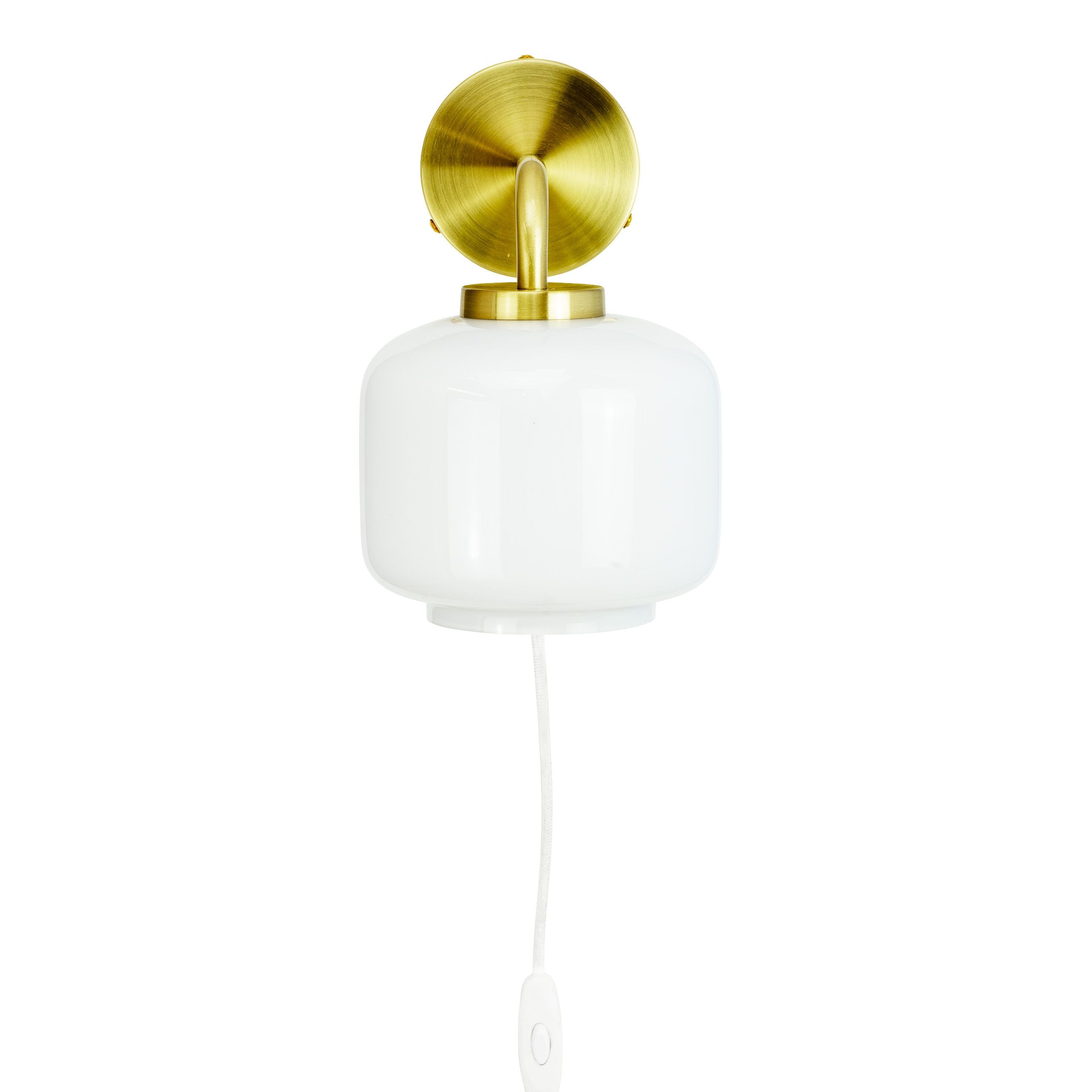 [product_category]-Dyberg Larsen Arp D15 Wall Lamp, Opal/Brass-Dyberg Larsen-5704709082538-8253-DYB-6