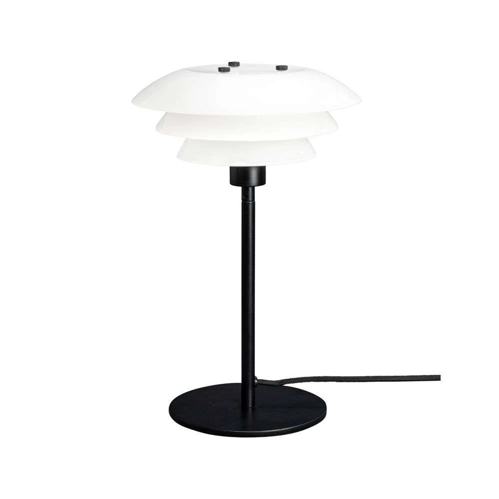 Lampe de table Dyberg Larsen DL20, Opal / Matt Black