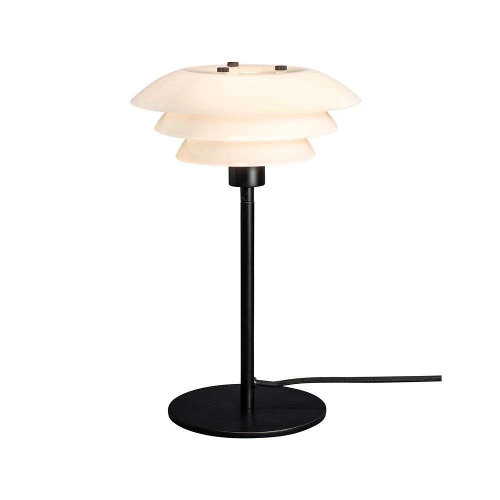 Lampe de table Dyberg Larsen DL20, Opal / Matt Black