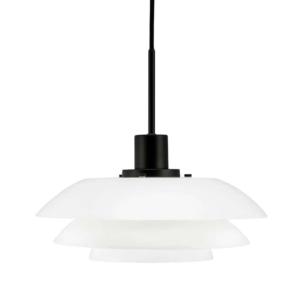 Dyberg Larsen DL31 Anhängerlampe, Opal/Mattschwarz