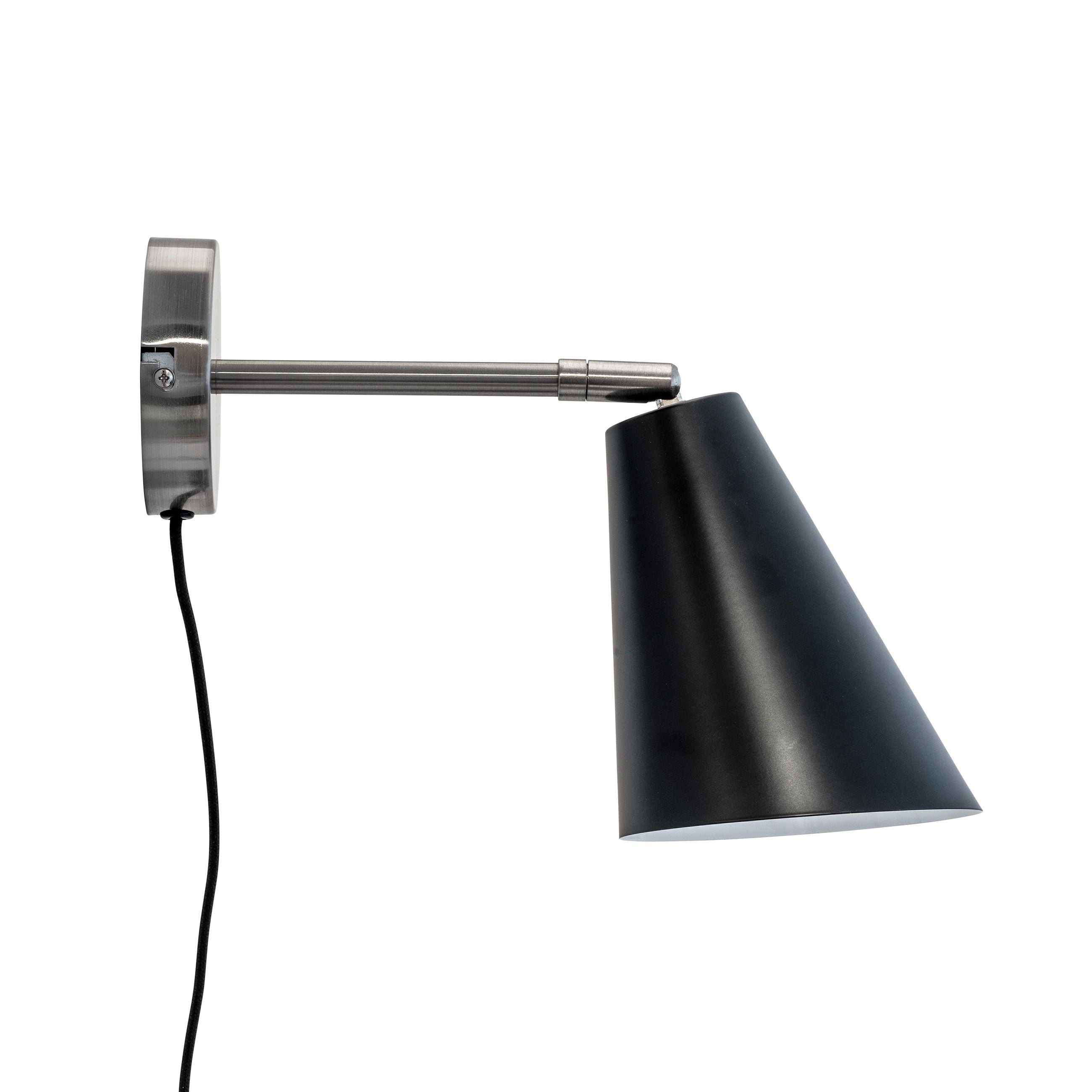 Dyberg Larsen Oswald Table Wall Lamp, sort/stål