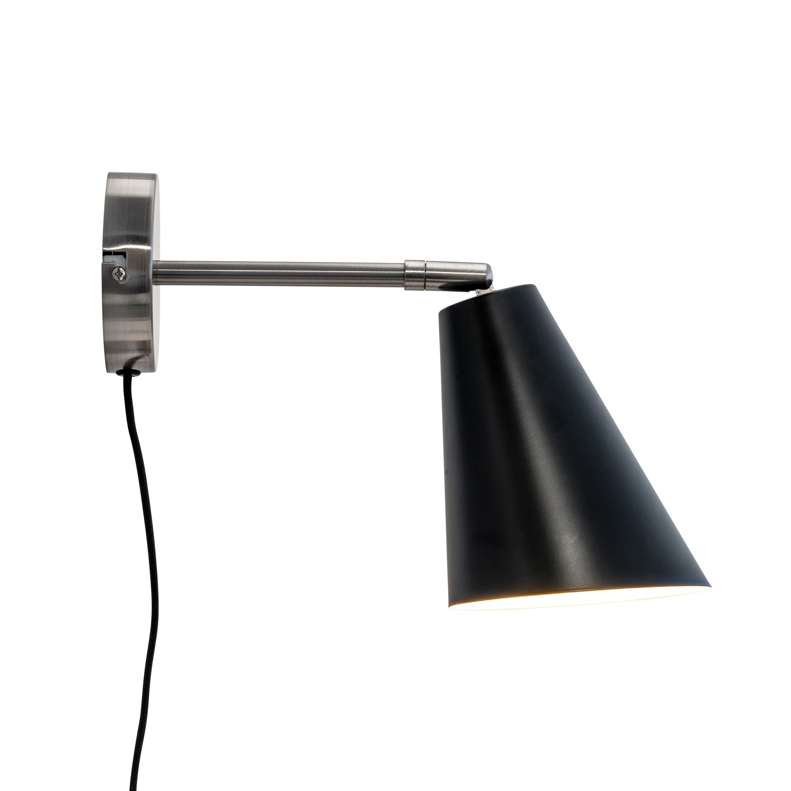 [product_category]-Dyberg Larsen Oswald Table Wall Lamp, Black/Steel-Dyberg Larsen-5704709072720-7272-DYB-2