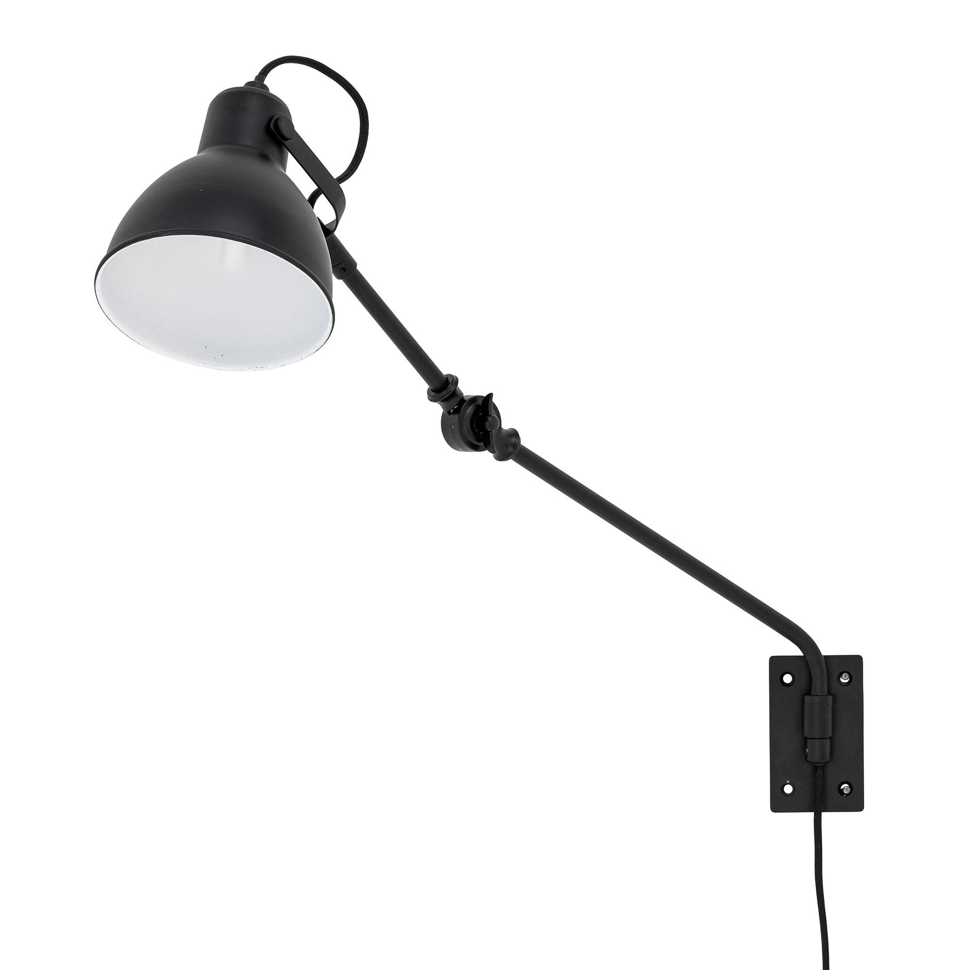 Coleção criativa Jili Wall Lamp, Black, Metal