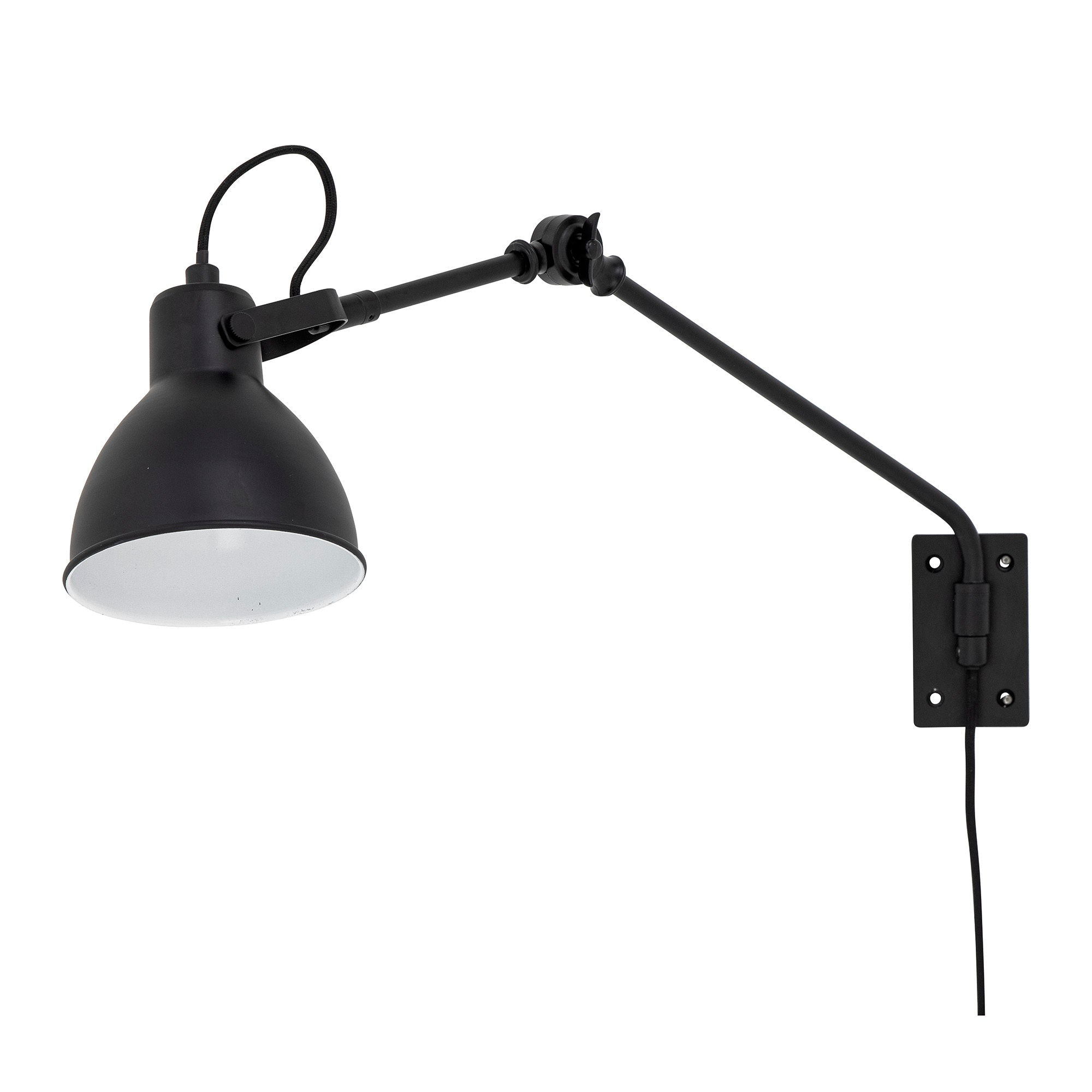 Kreative Sammlung Jili Wandlampe, Schwarz, Metall