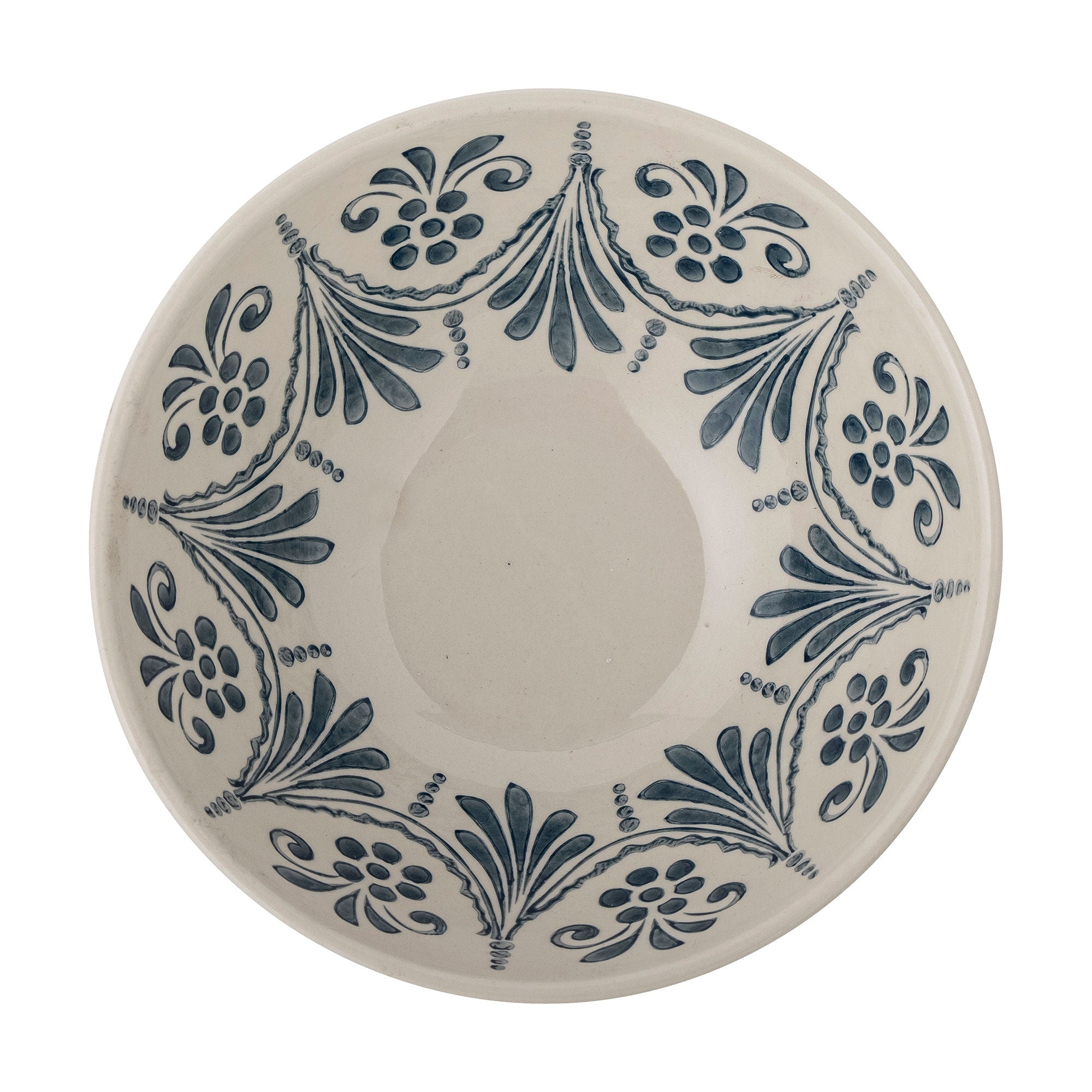 Bloomingville Heikki Bowl, blauw, steengoed