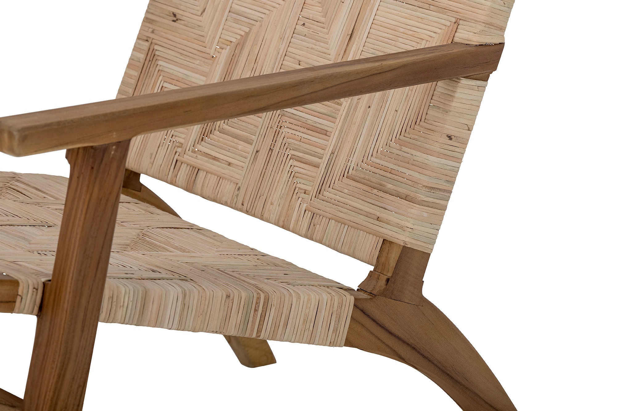 Creative Collection Mills Lounge Stol, Brown, Rattan