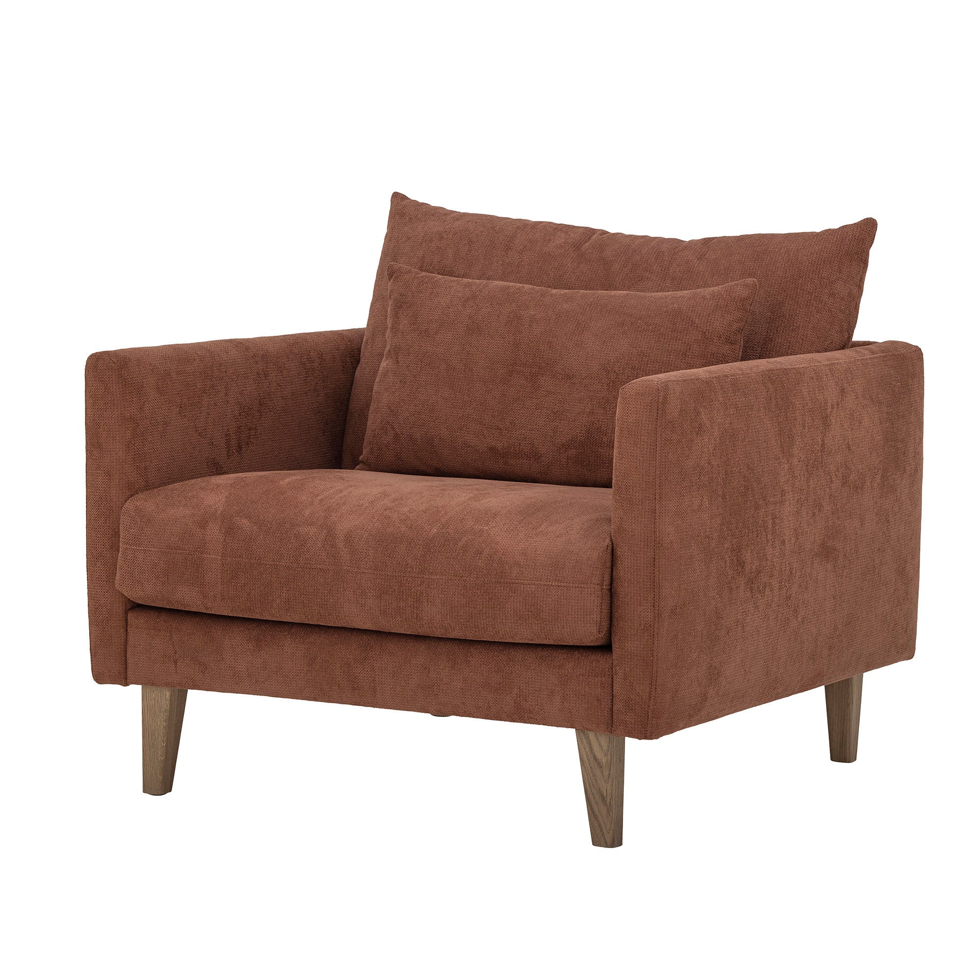 Kreative Kollektion Thess Lounge Stuhl, Brown, FSC® Mix, Wiedererlangung Poly