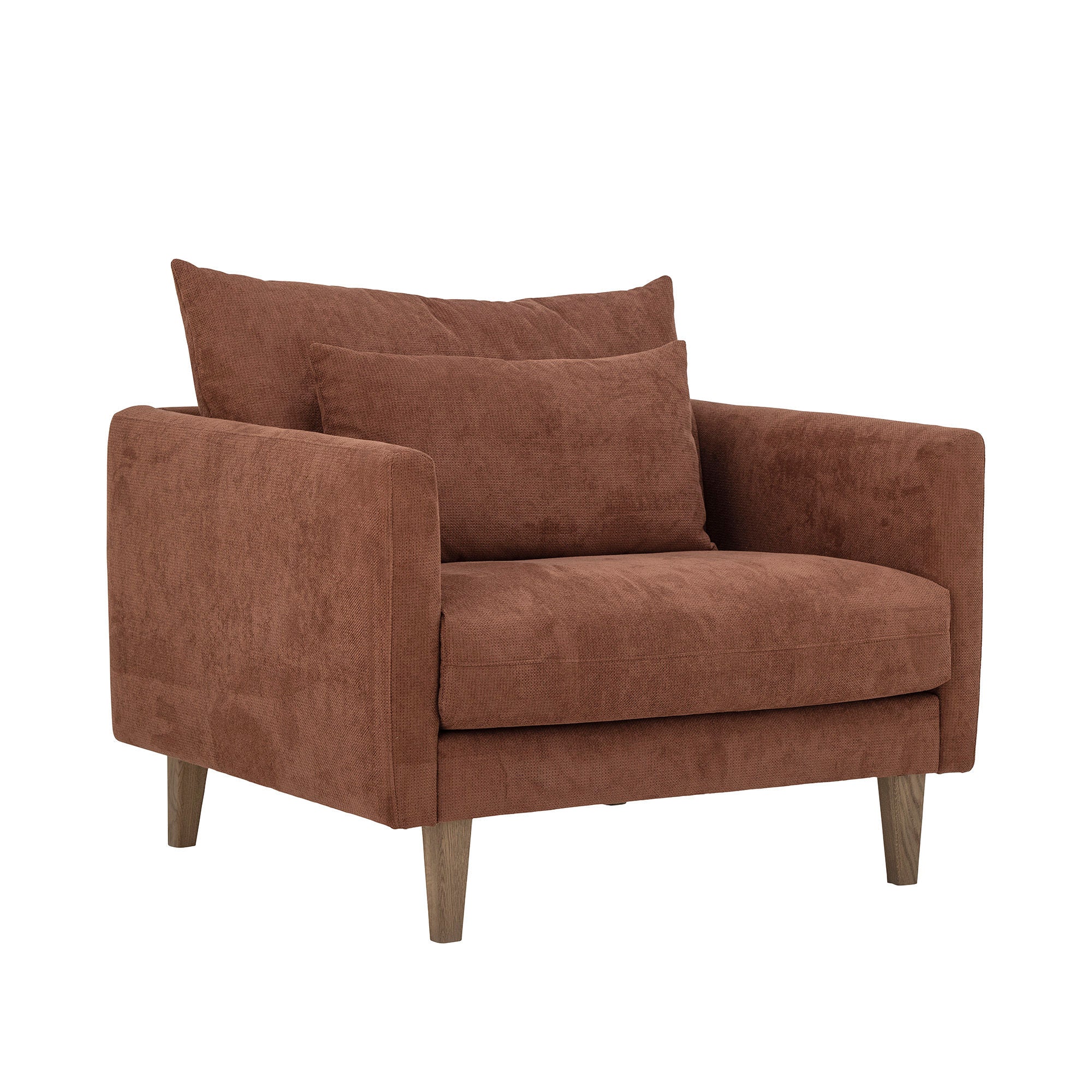 Kreative Kollektion Thess Lounge Stuhl, Brown, FSC® Mix, Wiedererlangung Poly