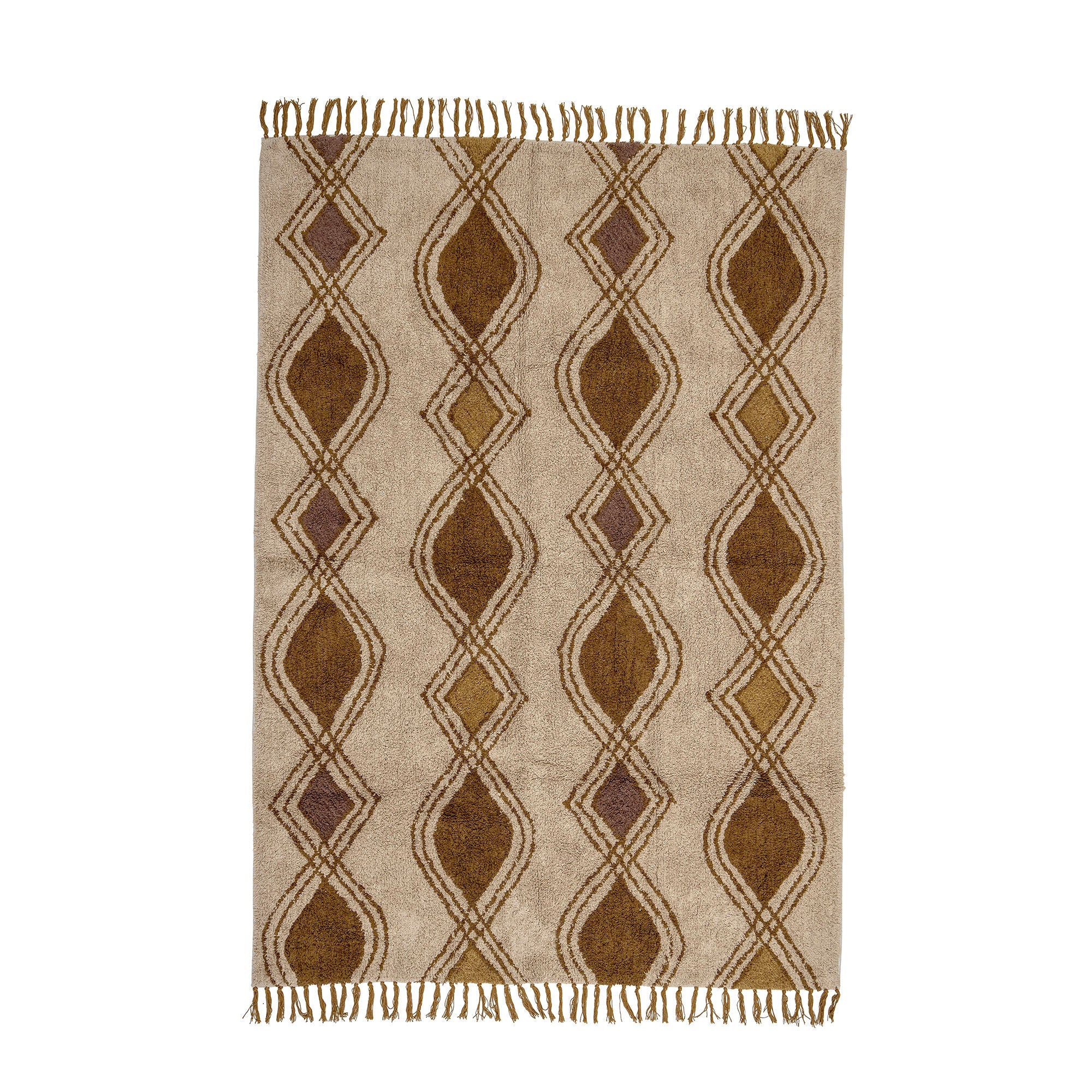 Bloomingville Isadora Rug, Brown, Cotton