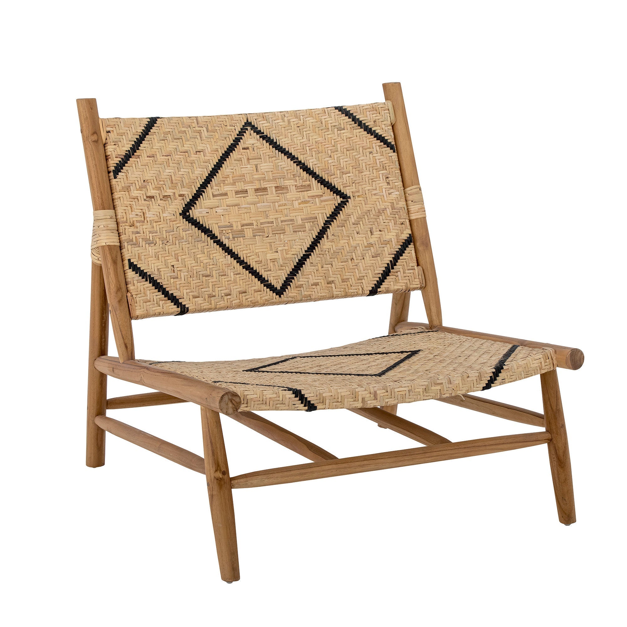 Kreative Kollektion Lennox Lounge Chair, Nature, Teak