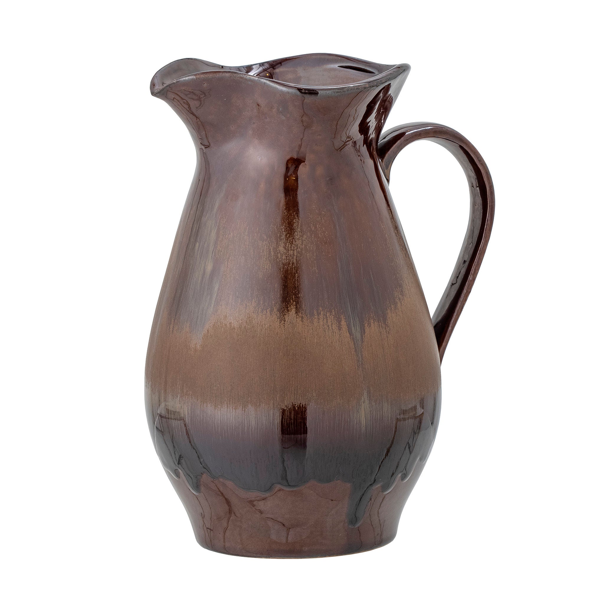 Coleção criativa Dahlia Jug, Brown, grés