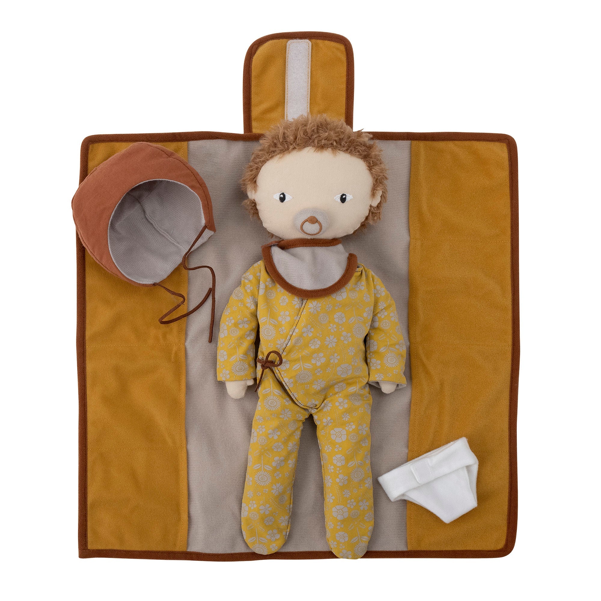 Bloomingville Mini Nalle Doll, brun, coton