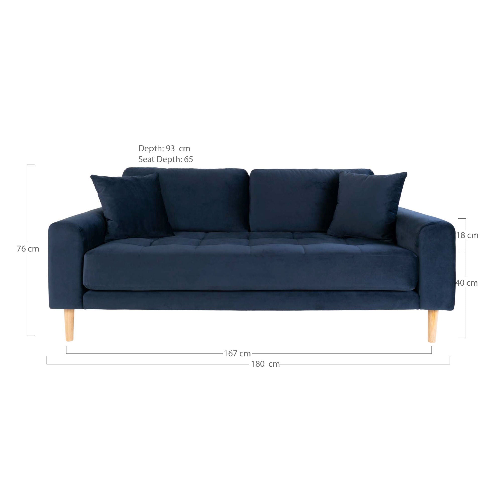 Haus Nordic Lido 2,5 -Sitzer -Sofa