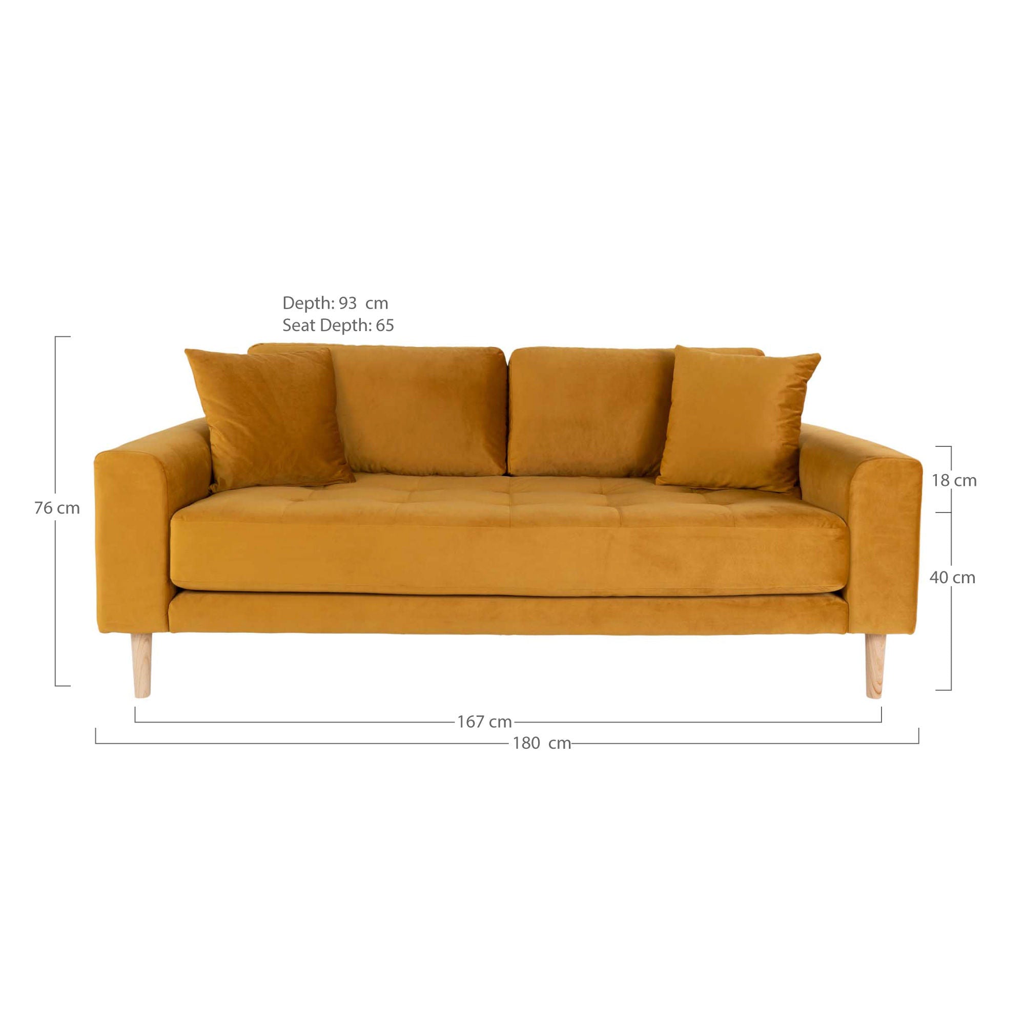 Haus Nordic Lido 2,5 -Sitzer -Sofa