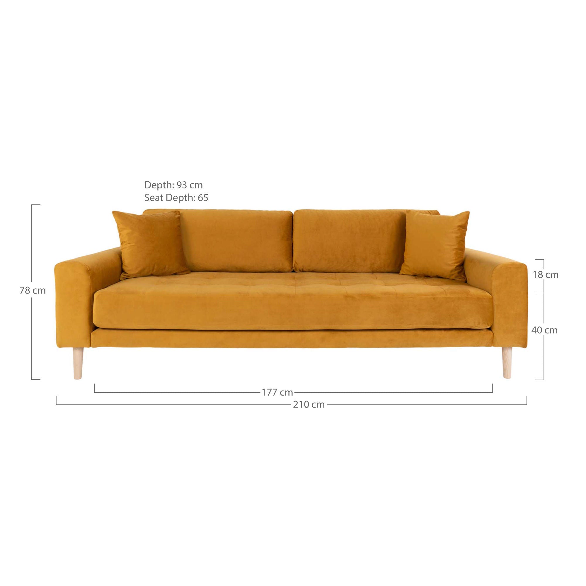 Huis Noordse Lido 3 -zitplaatsen Sofa