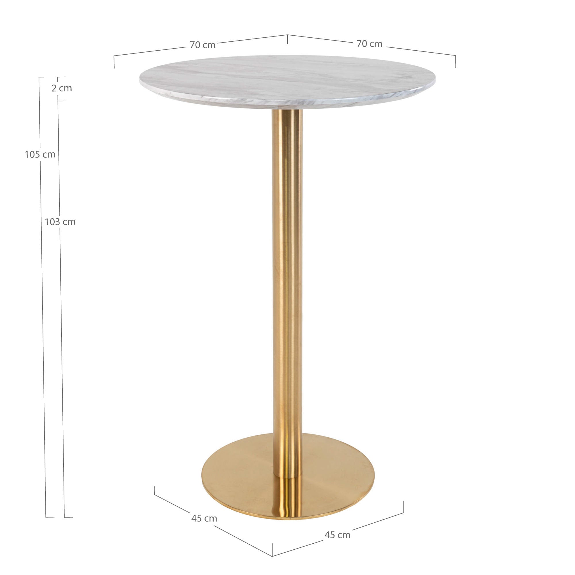 Mesa de bar nórdica de Bolzano