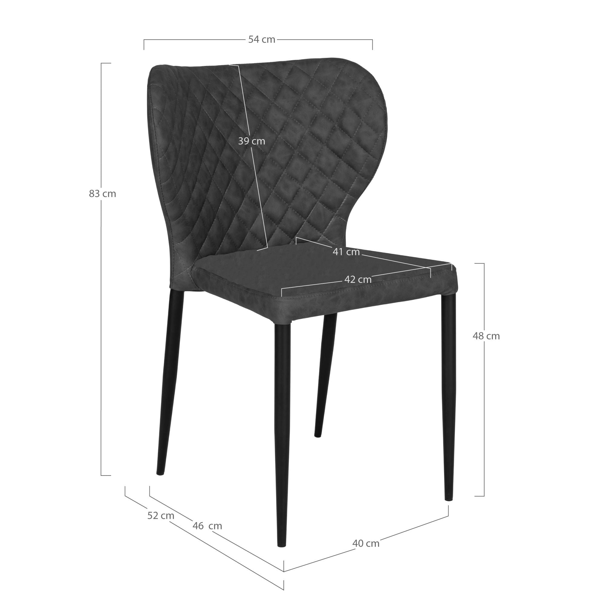 Huis Noordse Pisa Dining Chair - Set van 4