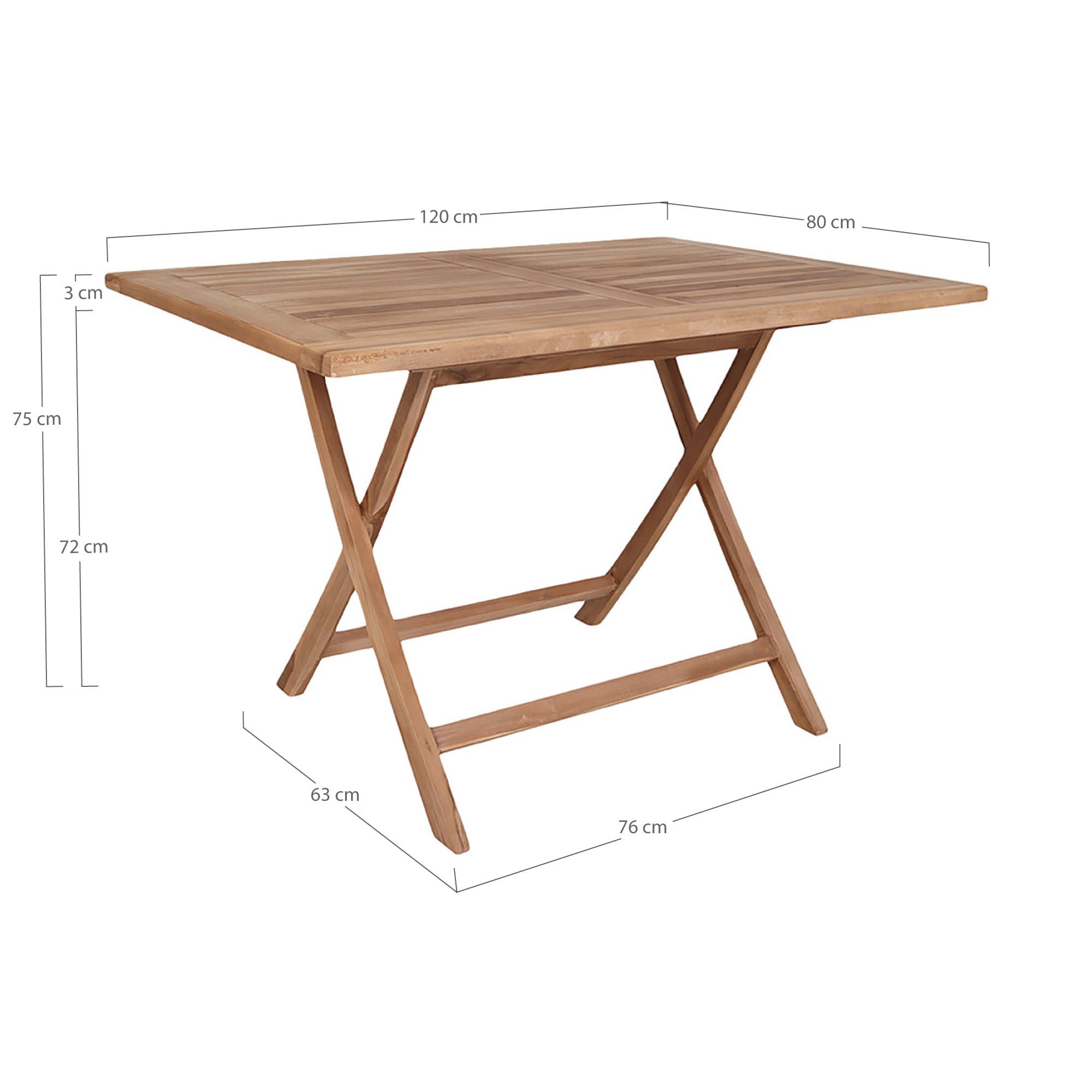 Table à manger en teck nordique oviedo nordique