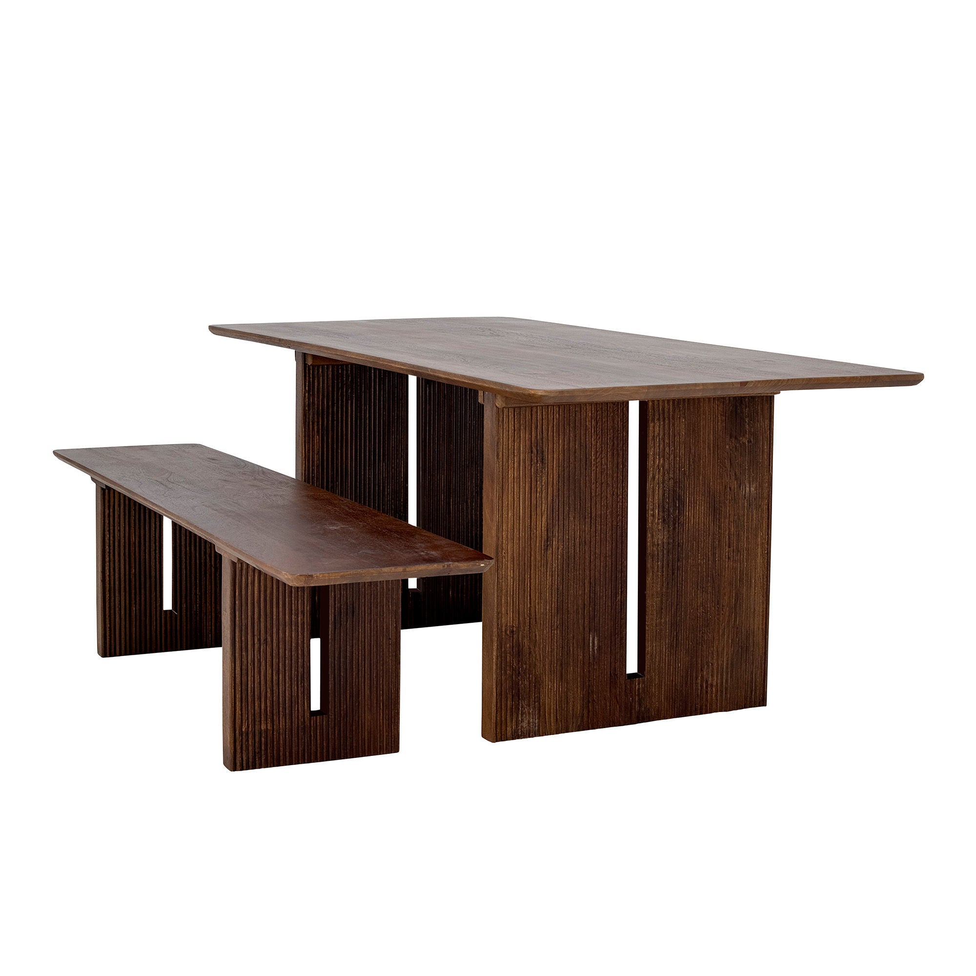 Kreativ samling Milow Bench, Brown, Mango