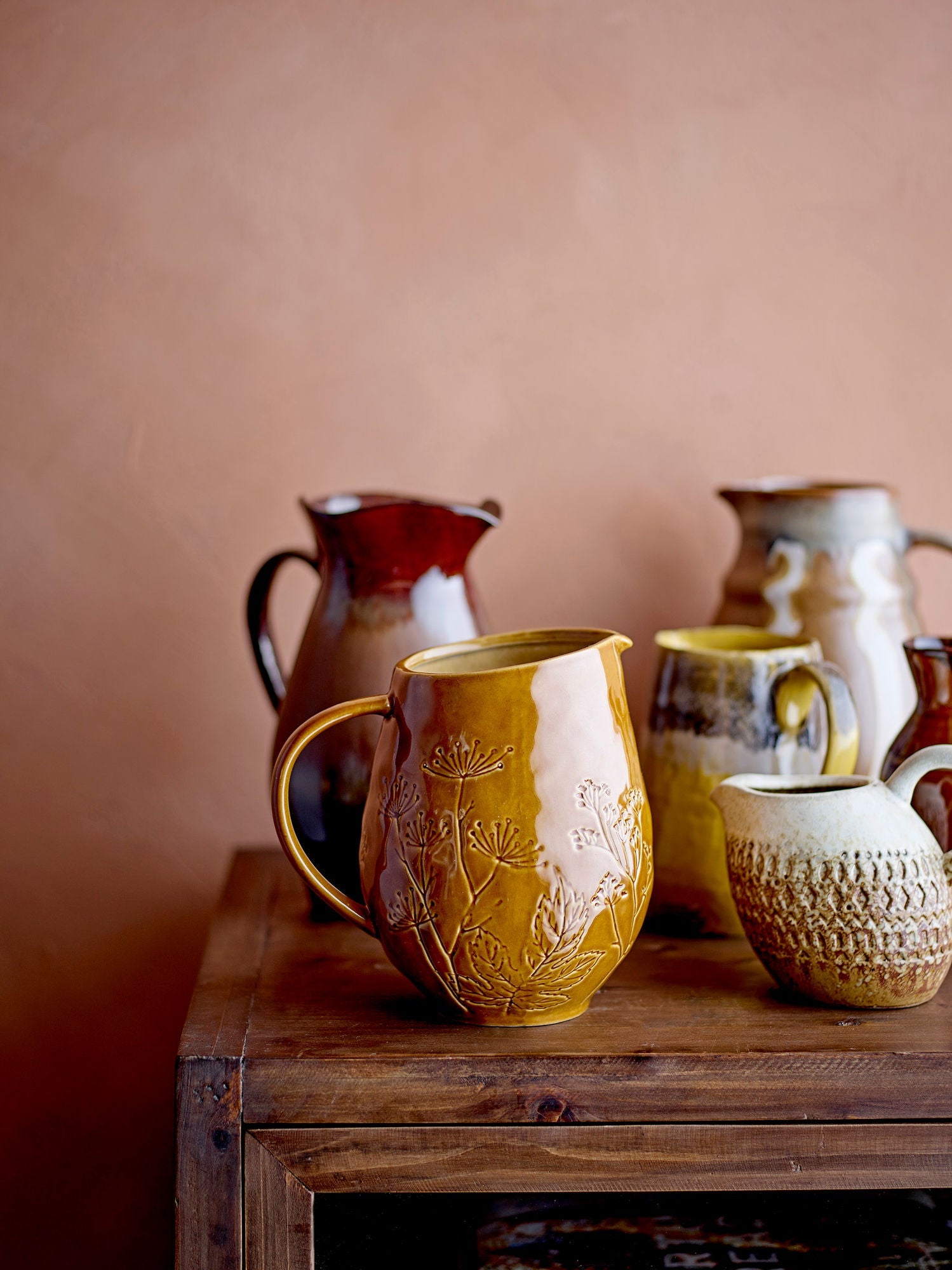 Colección creativa Bence Jug, Brown, Stoneware